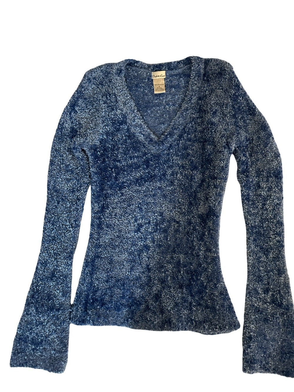 Charlotte Russe Light Blue Chenille Top